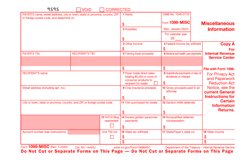 1099-MISC Form