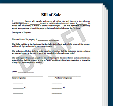 Free Printable Bill Of Sale from legaltemplates.net