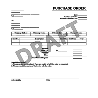 po form sample