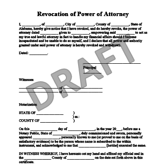 Create a Revocation of Power of Attorney | LegalTemplates