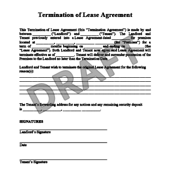 How to write a letter to cancel tenancy agreement