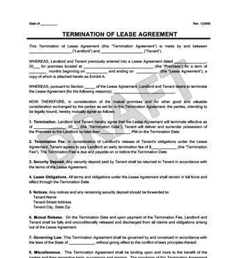 Notice of termination of lease agreement template south africa pdf