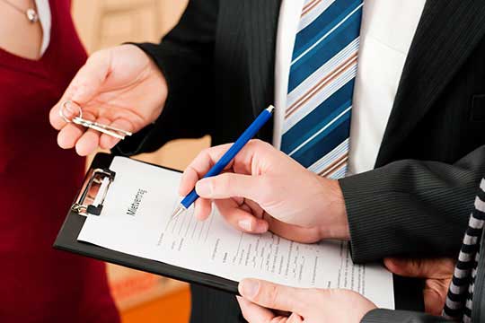 signing a cash for keys contract