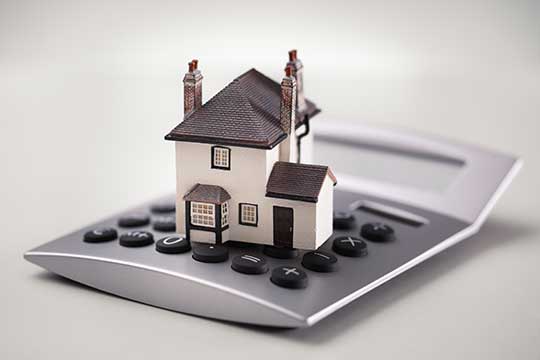 house on a calculator
