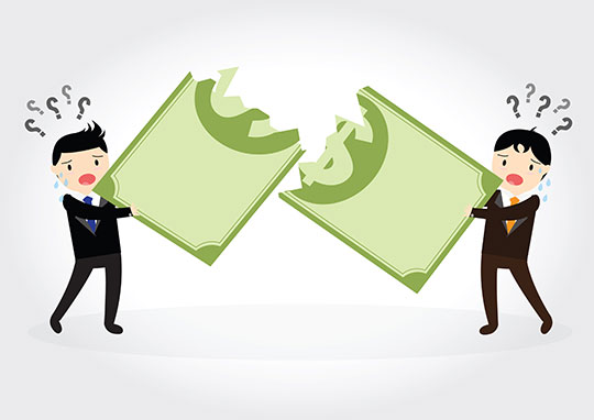 startups fight over money