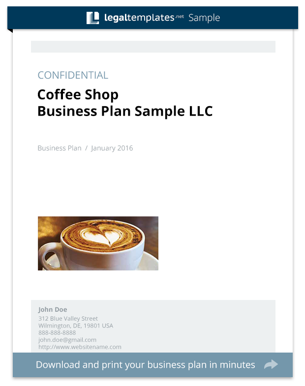 Coffee Shop Business Plan Sample Legal Templates coffee-shop-business-plan-sample-legal-templates