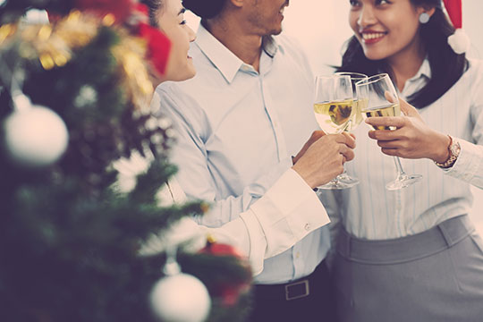 Holiday parties are a great way to get festive.