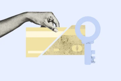 a tenant fraudster holding a torn check next to a key to represent common tenant scams