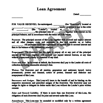 Free Loan Agreement Template  Loan Contract  Legal Templates