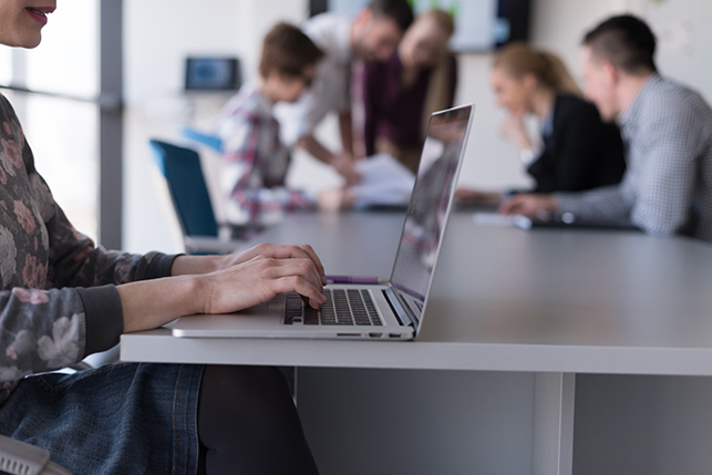company-on-computer