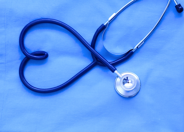 Stethoscope in heart shape