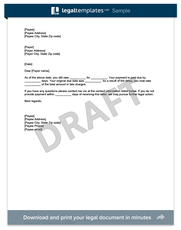 Payoff Letter Template