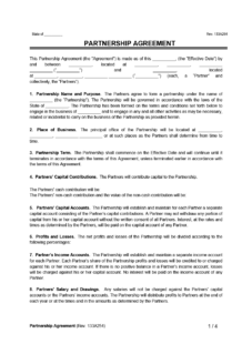 revenue sharing agreement template