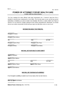 Free Virginia Medical Power of Attorney - PDF & Word