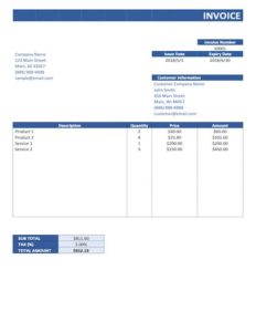 Blank Invoice Template - Step by Step Overview [Free Download]