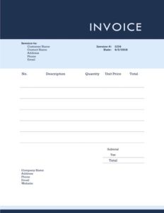 simple invoice template google docs sample image