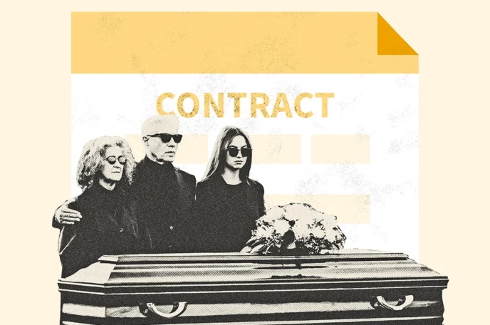 Three family members reflecting on a loved one's power of attorney after death