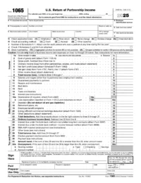 Form 1065 for giving the return of US partnership income