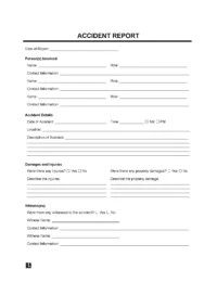 Accident Report Form