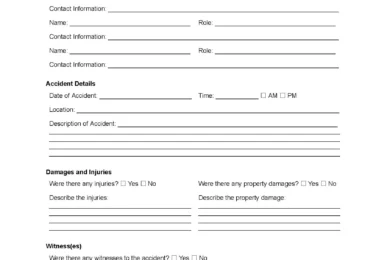 Accident Report Form