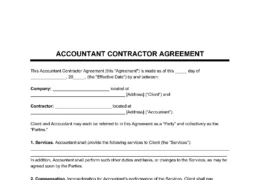 Accounting Consultant Agreement
