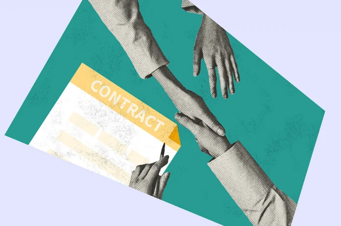 Two people shaking hands to symbolize that a verbal contract can be legally binding