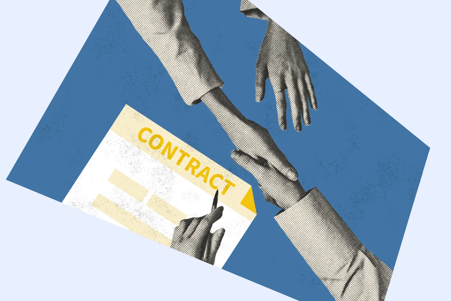 Two people shaking hands to symbolize that a verbal contract can be legally binding