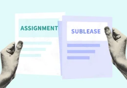 Person holding a lease assignment and sublease to compare the differences between the two documents