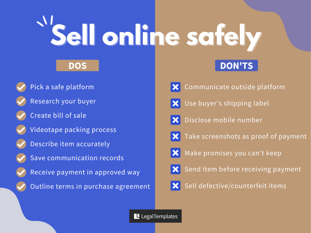 Dos and dont's of selling items online