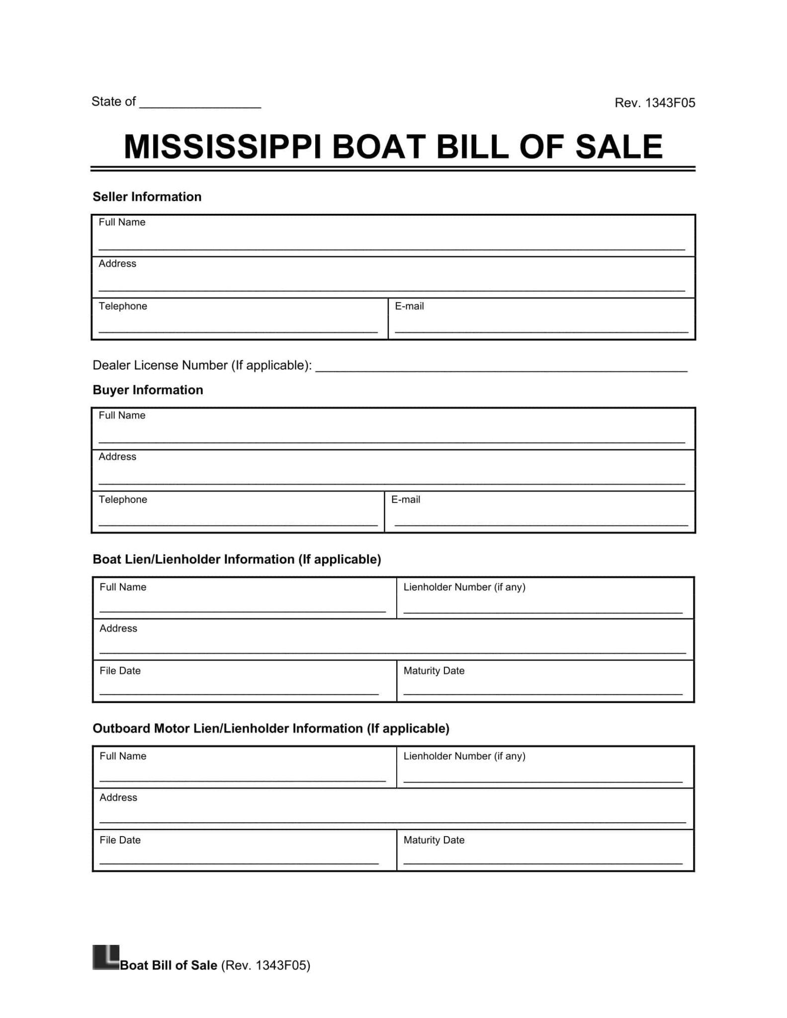 Free Mississippi Boat Bill Of Sale Template PDF Word Legal Templates   Boat Bill Of Sale Mississippi Screenshot 1583x2048 