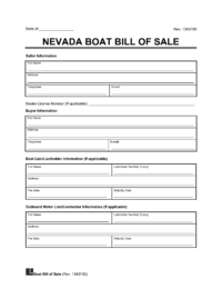 Boat Bill of Sale Nevada screenshot