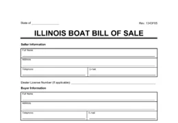 Boat Bill of Sale Illinois screenshot