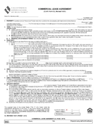 California Realtor Commercial Lease Agreement Template