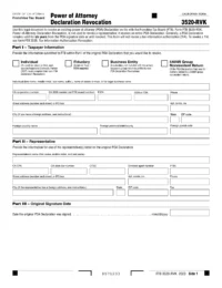 California Revocation of State Tax Power of Attorney (Form FTB 3520-RVK)