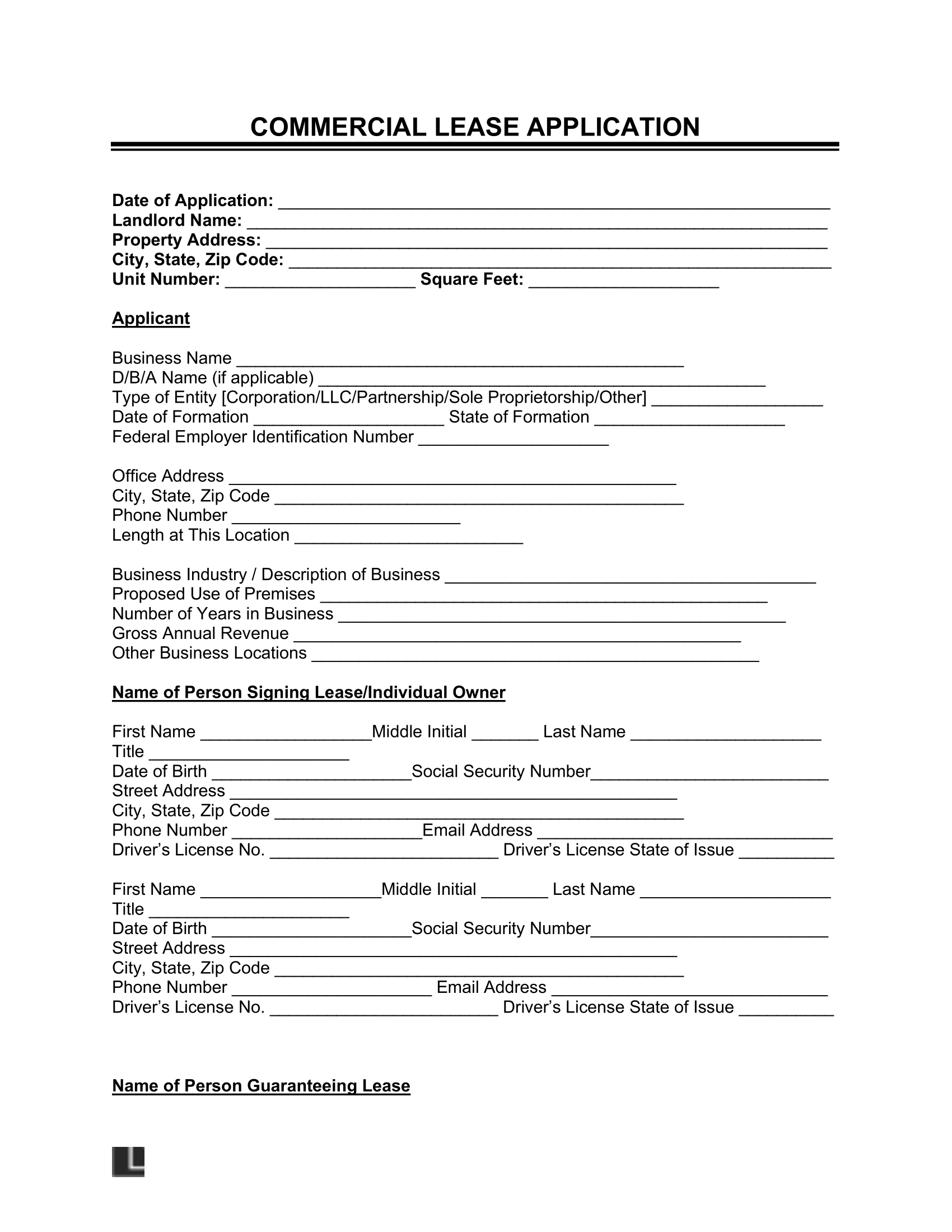 Free kansas commercial lease agreement template pdf word