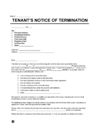 Commercial Lease Termination Letter to Landlord Template