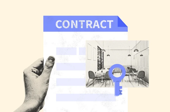 Person holding a commercial lease to illustrate what happens after a successful commercial tenant screening