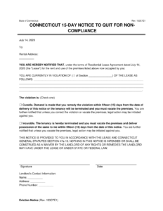 Free Connecticut Eviction Notice Forms | PDF & Word Downloads