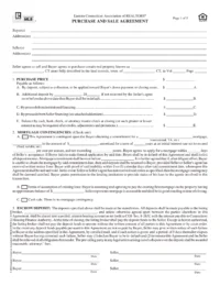 Connecticut Association of Realtors Purchase and Sale Agreement