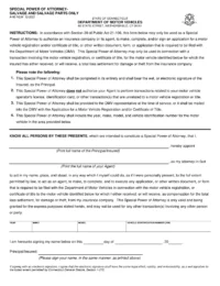 Connecticut Motor Vehicle Salvage Power of Attorney Form A-90