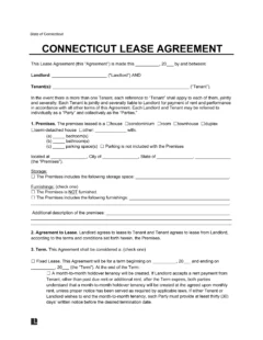Connecticut Residential Lease Agreement