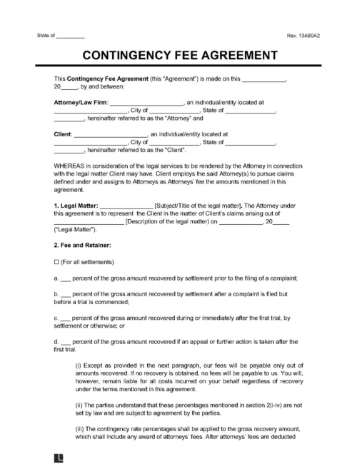 Contingency Fee Agreement