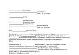 Continue Working Letter of Intent
