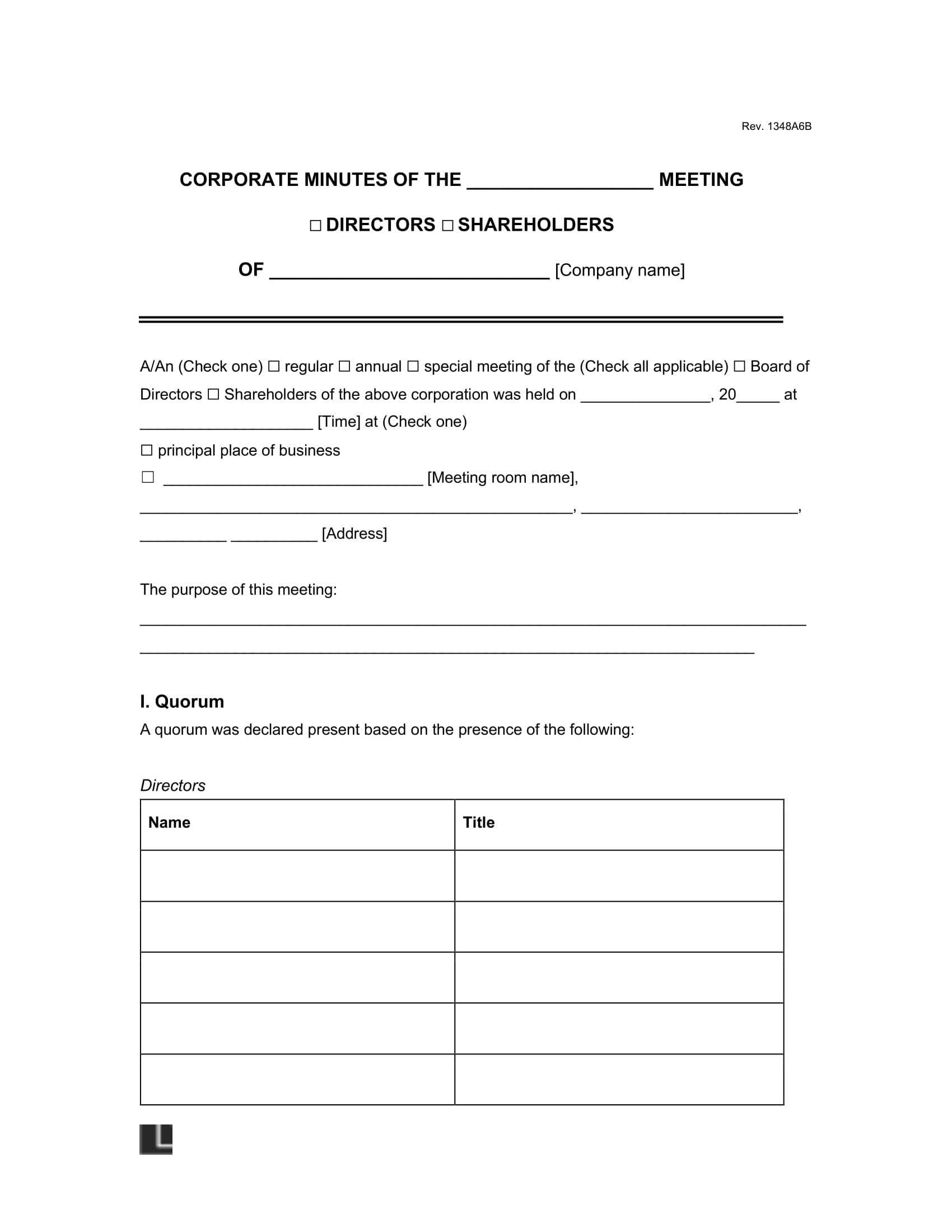 10 Corporate Minutes Template Word Template Monster vrogue co