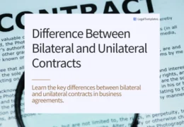 Difference Between Bilateral and Unilateral Contracts