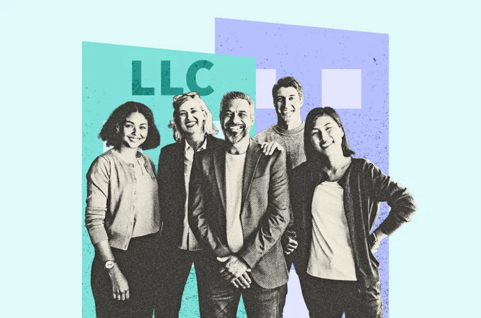 LLC members standing in a group discussing whether their LLC needs to have a board of directors