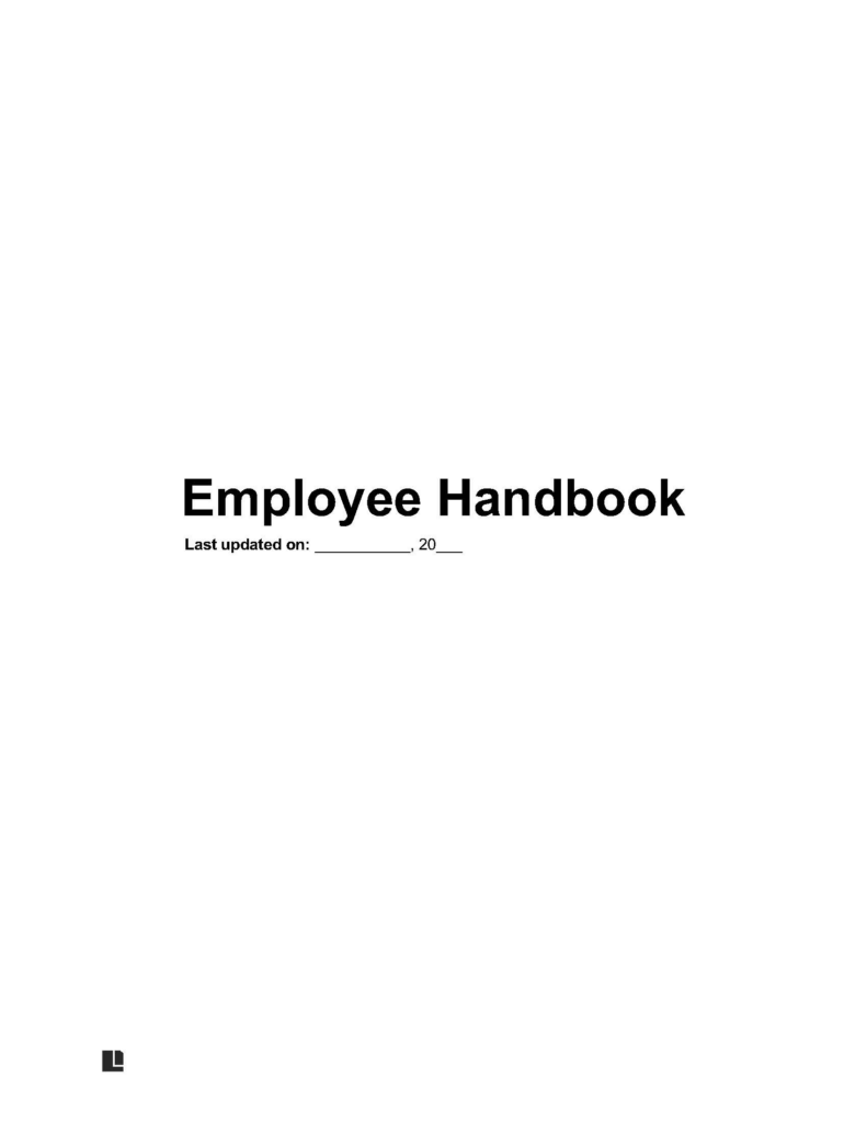 Free Employee Handbook Template | PDF & Word Downloads