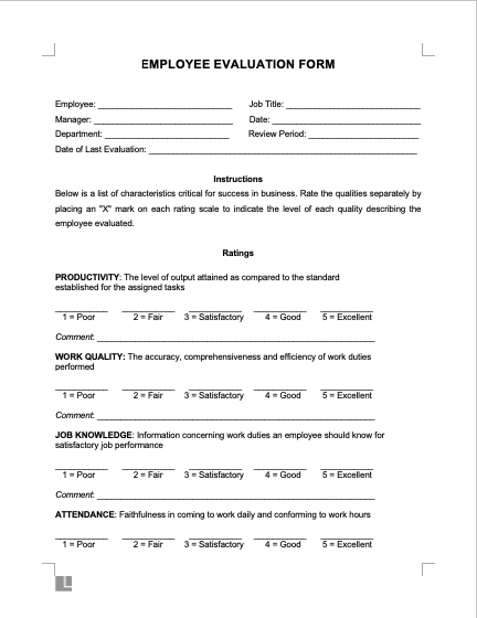 free-employee-evaluation-template-pdf-word