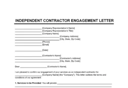 Engagement Letter Template