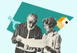 An elderly couple reviewing their estate planning checklist